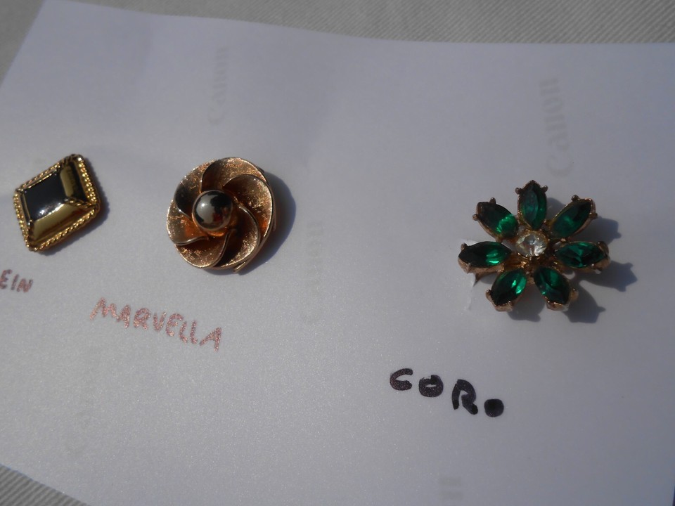 Vintage Single Clip & Screw On Earring Lot High End Costume Jewelry