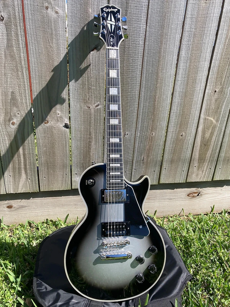 Epiphone les paul custom silverburst 2020 deals