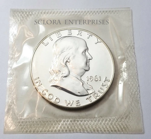 1961 P BEN FRANKLIN HALF DOLLAR *UNCIRCULATED 90% SILVER PROOF*