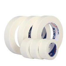 6 Pack White Masking Tape (1" x 55 Yards x 3 Big Rolls) (1" x 11 Yards x 3 Mini)