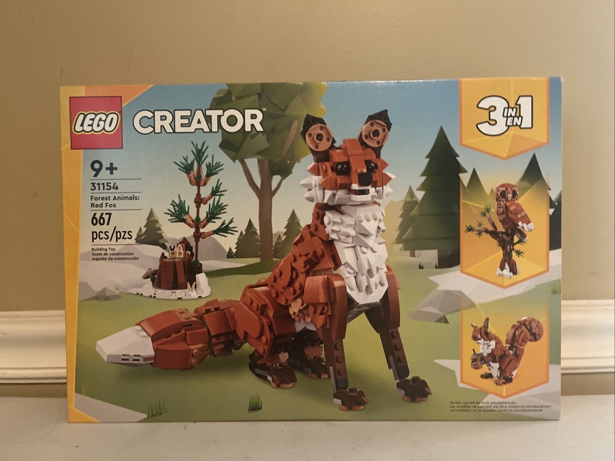 LEGO Creator 3 in 1 Forest Animals: Red Fox (Fox, Owl & Squirrel