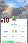10x Larvitar Pokemon Bundle !! Good Chance of Lucky and Good IVs !! Go