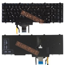 US Backlit W/Pointer Keyboard for Dell Latitude 5580 5590 5591 E5550 E5570 383D7