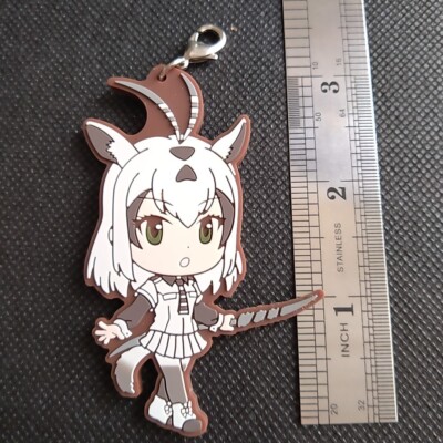 Arabian Oryx Kemono Friends RUBBER KEYCHAIN Mascot Strap Anime