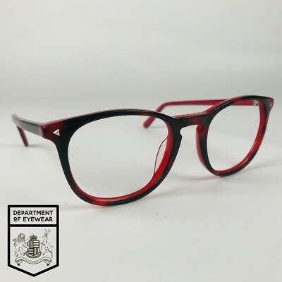 SPECSAVERS Brille ROT + SCHWARZ MELIERT RUND Brillengestell MOD: 30516175