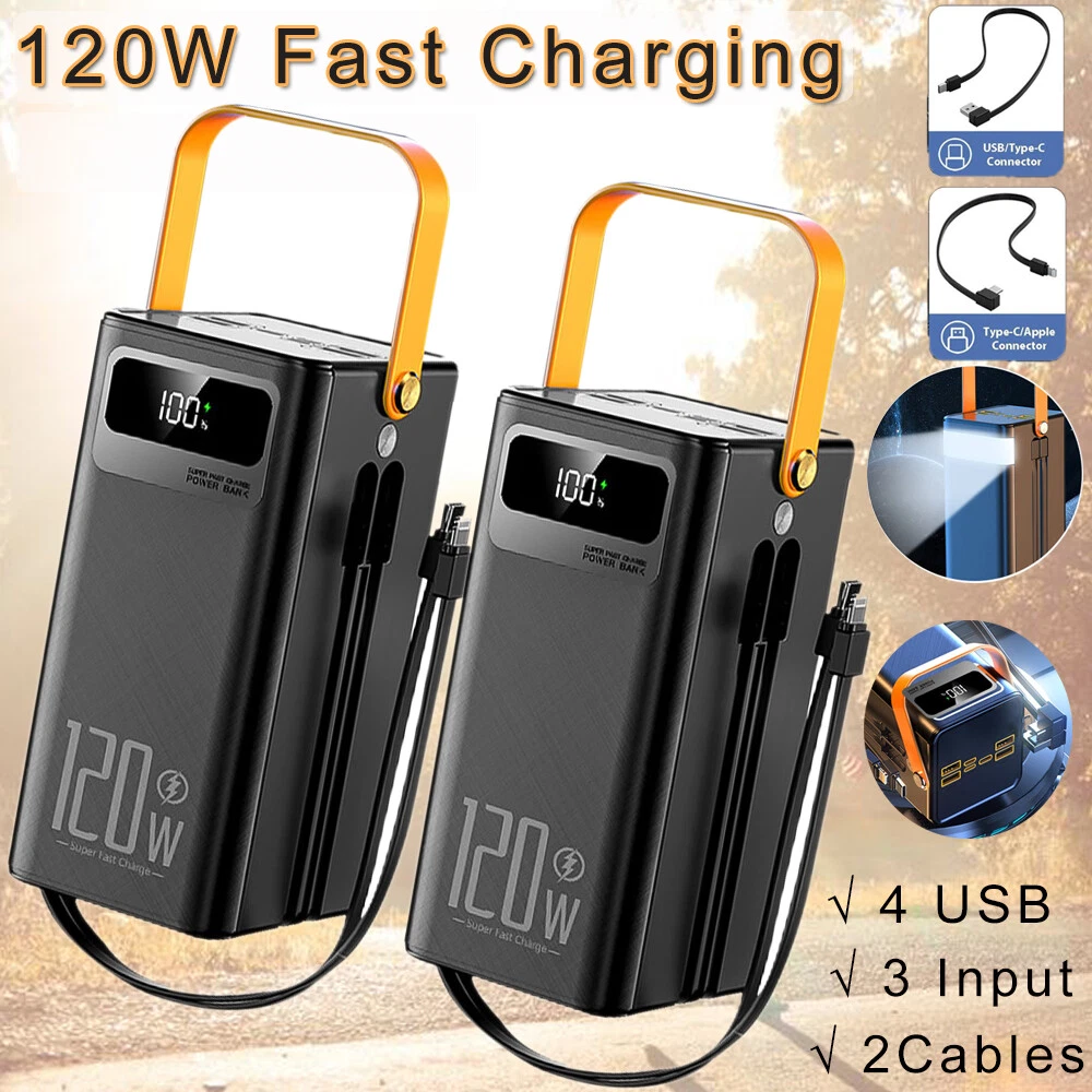 Power Bank 60000mAh 120W Charging Portable External Battery Backup for All Phone Power Bank 60000mAh 120W Charging Portable External Battery Backup for All Phone