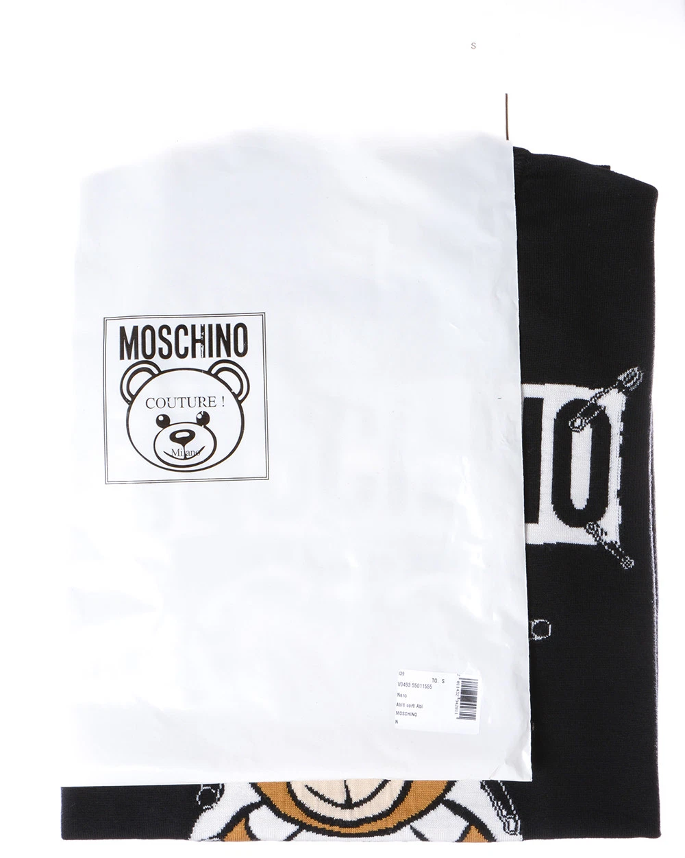 Vestito Moschino Dress A I Lana MADE IN ITALY Donna Nero V04935501 1555