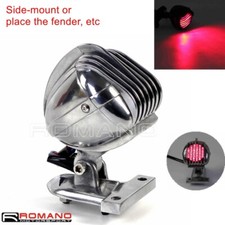 Microphone Style Retro Tail light w/ Grill Cover For Yamaha XS650 Bobber Chopper