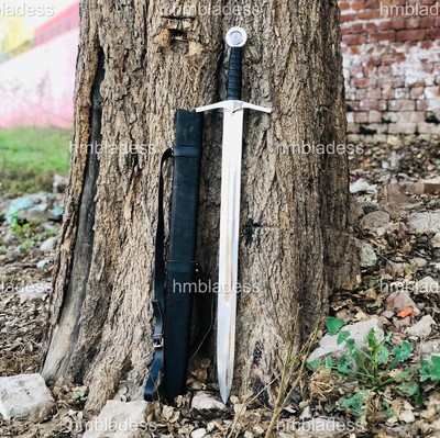 Hand Forged Carbon Steel Viking Sword Sharp / Battle Ready Medieval Sword