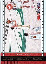 2021-22 NBA Hoops Basketball Lights Camera Action Holo Foil #2 Trae Young 