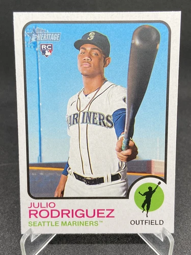 Julio Rodriguez 2022 Topps Heritage High Number RC Rookie #700 Seattle Mariners