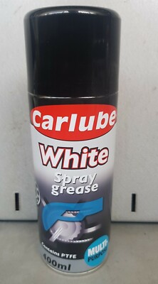 Carlube White Sprühfett Mehrzweck mit PFTE 400ml Aerosol Mechaniker TWG400