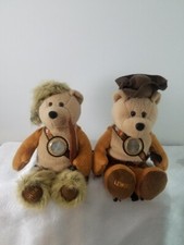 Set of 2 Limited Treasures 2004 Lewis  Clark Collectible Coin Teddy Bears