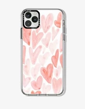 iphone 12 pro cute Pink love Heart Pattern whit cámara lens protective cover