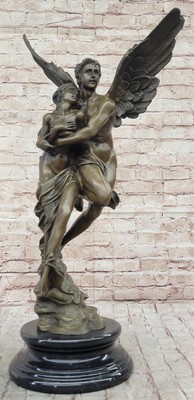 Psyche Cupid Eros Aphrodite Venus Winged Angel Lovers Romance Bronze Sculpture