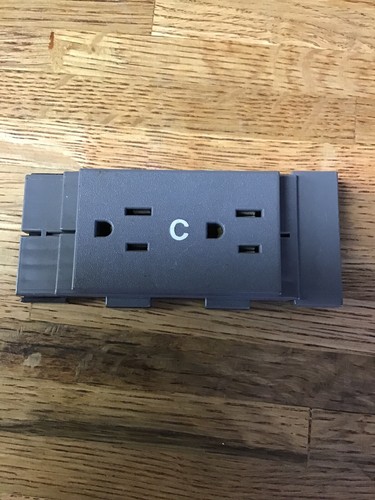 Herman Miller Action Office  Model K1311.C Duplex Receptacle In Gray C-Circuit