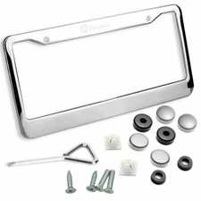 Zone Tech License Plate Tag Frame Holder Cover Screws