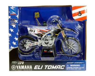 New Ray 1:12 58423 Yamaha Factory Racing YZ450F Eli Tomac Motocross of Nations