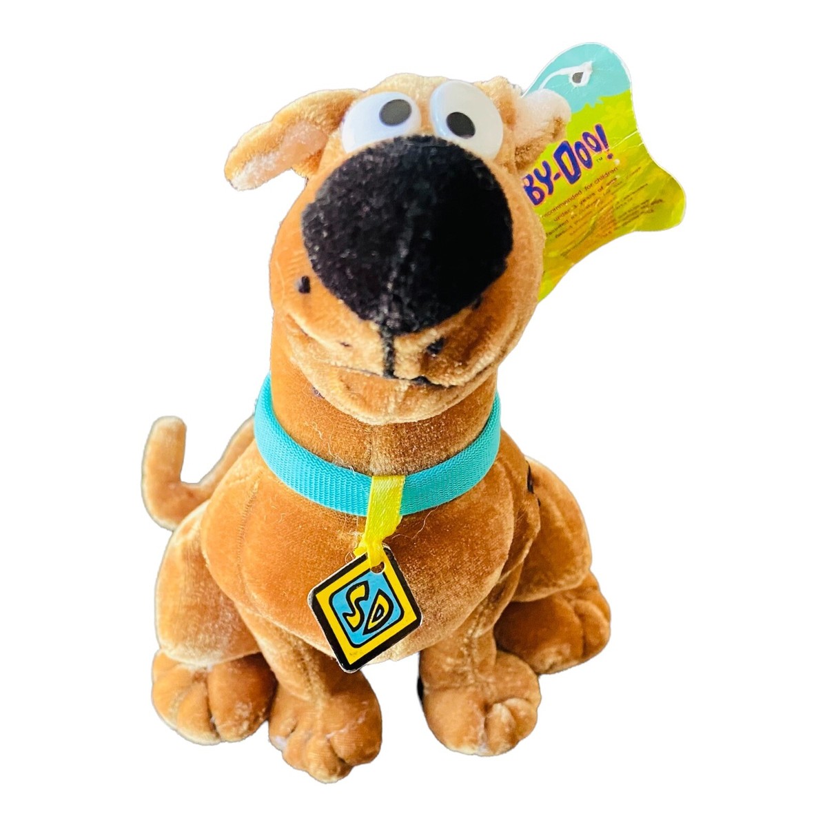Scooby Doo Stuffed Plush Dog 2002 Vintage Six Flags 9 Inch Brown