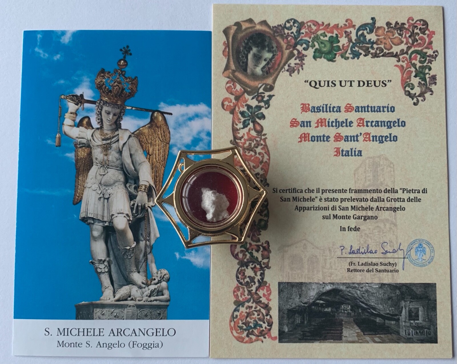 Relic St. Michael the Archangel Stone (Sanctuary of the Caves) with