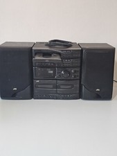 JVC CA-MXS3BK Impianto Stereo Hi-Fi CD, Doppia Cassetta, Radio e Altoparlanti DI