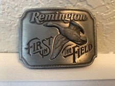 Vintage Remington First In The Field Canada Goose 1980 Belt Buckle