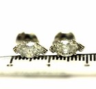 EGL new 14k white gold marquise diamond 1.03ct SI2-I1 E stud earrings Natural — photo 5