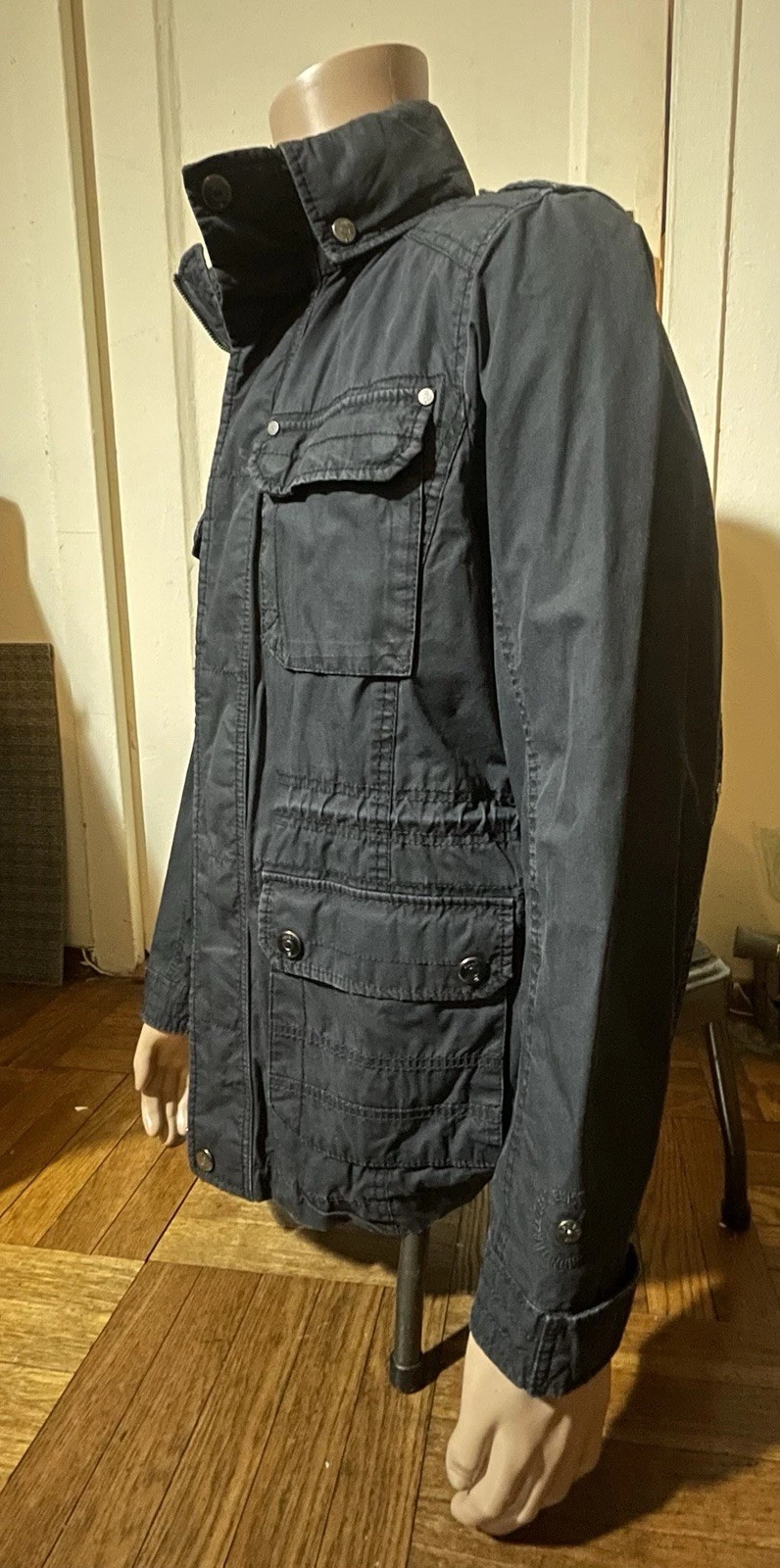 ESPRIT DEAN WINCHESTER SUPERNATURAL INSPIRED JACKET BLACK BLUE M TUCK AWAY HOOD - product detail image 6