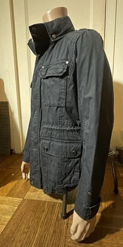ESPRIT DEAN WINCHESTER SUPERNATURAL INSPIRED JACKET BLACK BLUE M TUCK AWAY HOOD image 6