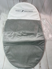 New Baby Delight Infant Bath Seat Replacement Cover Cushy Nest Cloud Gray White