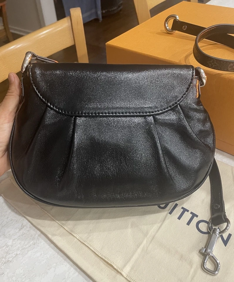 Bolso Bandolera LOUIS VUITTON Monograma Sunset Vibe 2 Vías Cuero Negro Foto 3 de 4