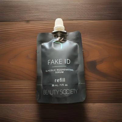 Beauty Society-FAKE ID Refill 1 OZ NEW SEAL-Free FAST Shipping !!!