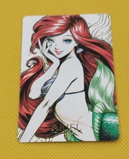 Little Mermaid Ariel Goddess Gold Foil charcater waifu Card
