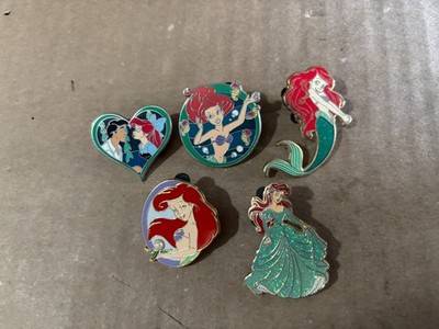 Disney Little Mermaid Princess Ariel Pins (5) 2005-2012 Birthstone Pin Included