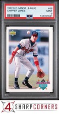 1992 UPPER DECK MINOR LEAGUE #66 CHIPPER JONES BRAVES HOF PSA 9