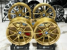 18x818x9 Style 763m Gold 5x120 Design Wheels Fit Bmw F30 F32 F10 E90 E92 Z4 X1