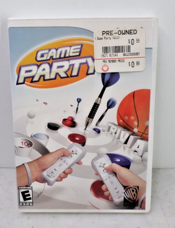 Game Party (Nintendo Wii, 2007) (TESTED / WITH MANUAL) Complete