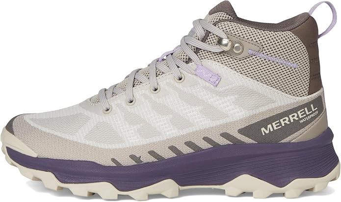 Bota de Senderismo Merrell Mujer Speed Eco Mid Impermeable Suela Vibram Paloma Talla 9