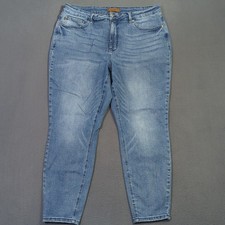 Judy Blue Jeans Women's 20W Blue Skinny Fit High Rise Tummy Control Denim