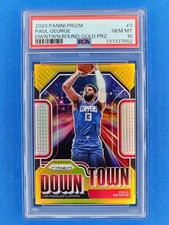 2020-21 Prizm Paul George #3 Clippers 76ers | Downtown Bound Gold /10 PSA 10 Gem