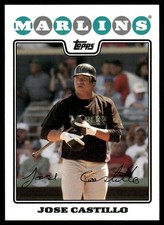 Jose Castillo 2008 Topps Florida Marlins Baseball Excellent