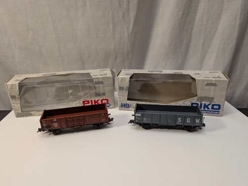 2x Piko HO Freight Cars: SNCF/SGW (95003) y DR Brit-US Zone, Ep. III (54852) | Zustand: Used