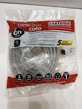 Certified Appliance Accessories Electric Dryer Cord 4 ft 3 Wire 30 Amp 125/250 V