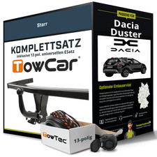 Anhängerkupplung starr für DACIA Duster +E-Satz (AHK+ES) PKW NEU ABE