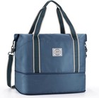 Weekender Travel Carry On Bag ,Foldable Expandable Waterproof w/Wet Compartment
