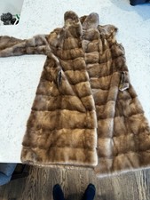 Vintage Women  s Long Full Length Mink Fur Coat For Repair Or Repurpose BH