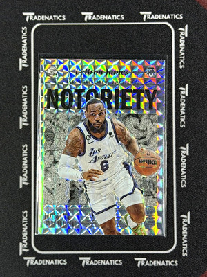 LeBron James Panini Mosaic X Refractor 2022-23 Notoriety #2 Los Angeles Lakers