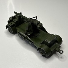 DINKY ANTI-AIRCRAFT GUN ON TRAILER 161b MATT GREEN VERSION VINTAGE 1946-50