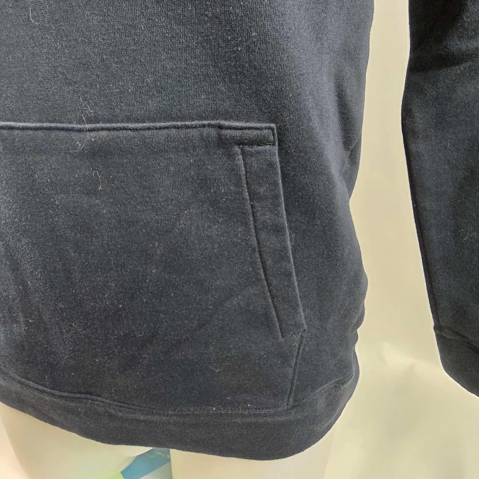 Under Armour Hoodie Womens Small Black Hustle Fleece Pullover Loose Sweatshirt thumbnail 4