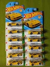 NEW 2025 Hot Wheels Lot of 11 Ferrari F40 Competizione Yellow - 1/64 Diecast